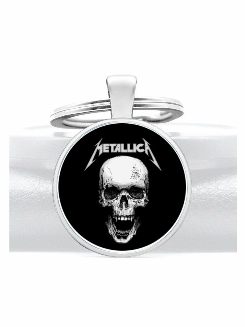 Брелок черный/серебристый