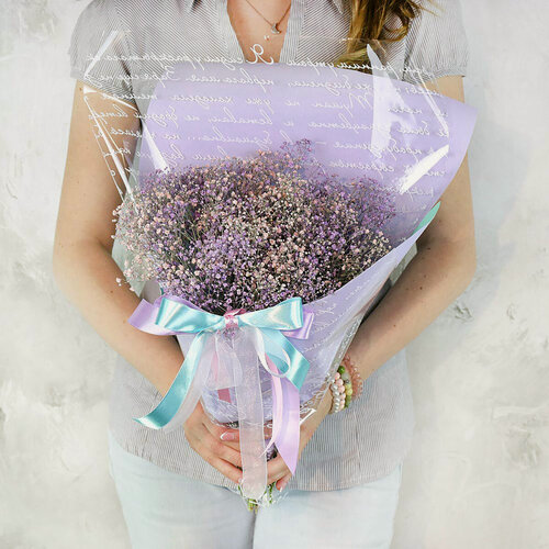 Изображение товара Маленький букет Букет Маркет "Гипсофила", фиолетовый, на стеблях