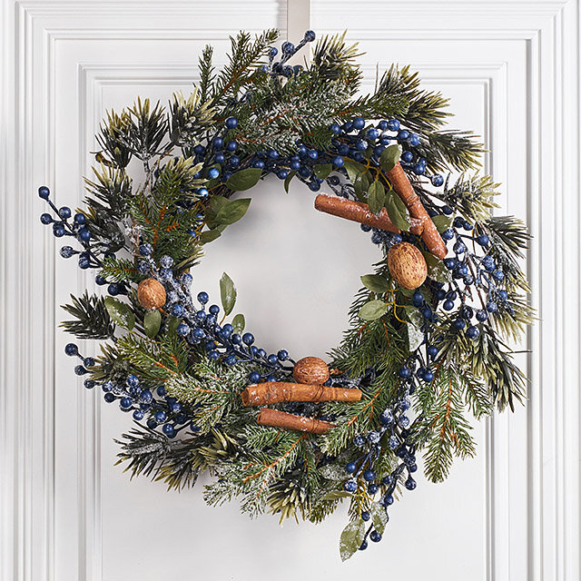 Венок Nordberry заснеженный 40 см