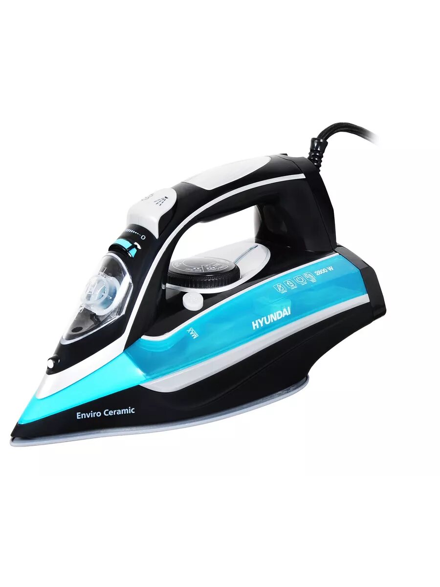 Утюг H-SI01336 2800Вт черный/голубой
