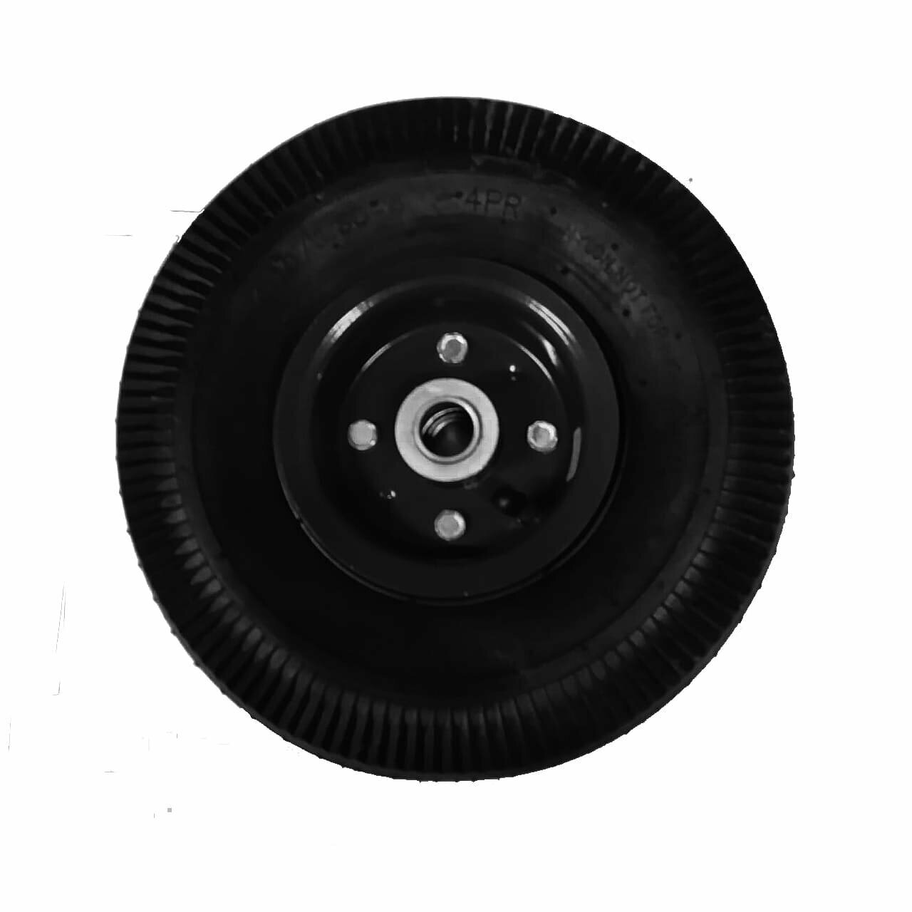Колесо PR1800 размер 10*3,00-4 16/72мм, ассиметричная втулка, диск на болтах, черный