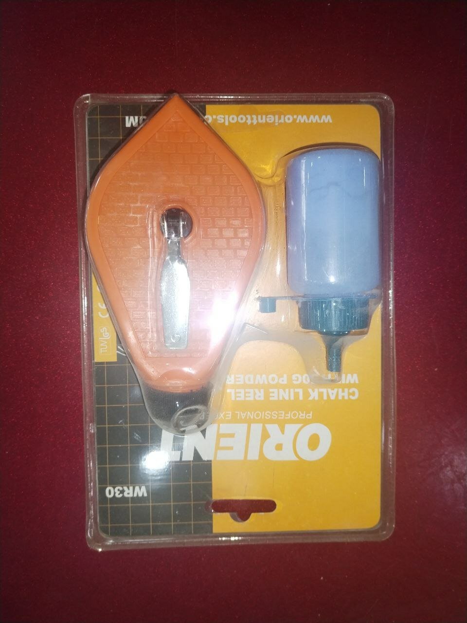 Чертилка 30 м комплект с 50 гр креда мелкий шнур бобине использовать в строительстве