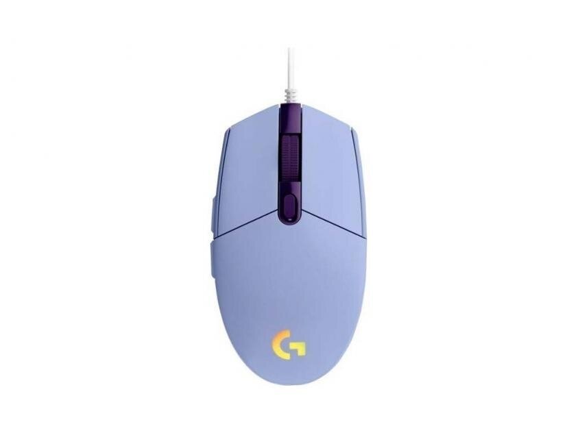 Мышь проводная Logitech G102 LIGHTSYNC фиолетовый, 8000 dpi, USB, кнопки - 6