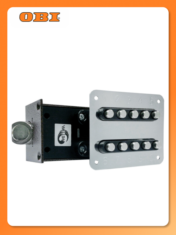 Замок кодовый Меттэм ЗКП-2 для металлических дверей серебристый