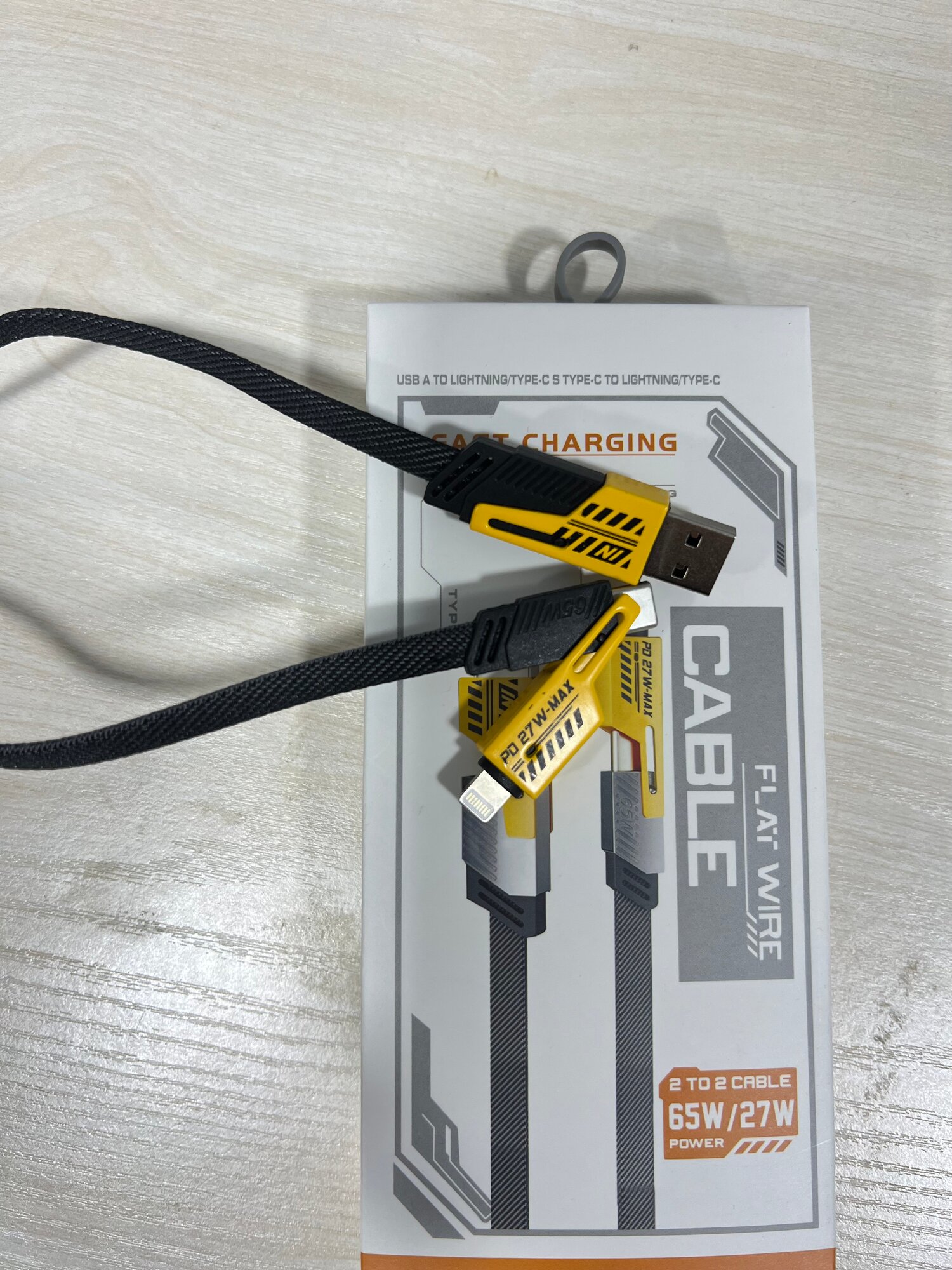 Кабель зарядного устройства, Type-C, Micro USB, PD, Lightning — фото 1