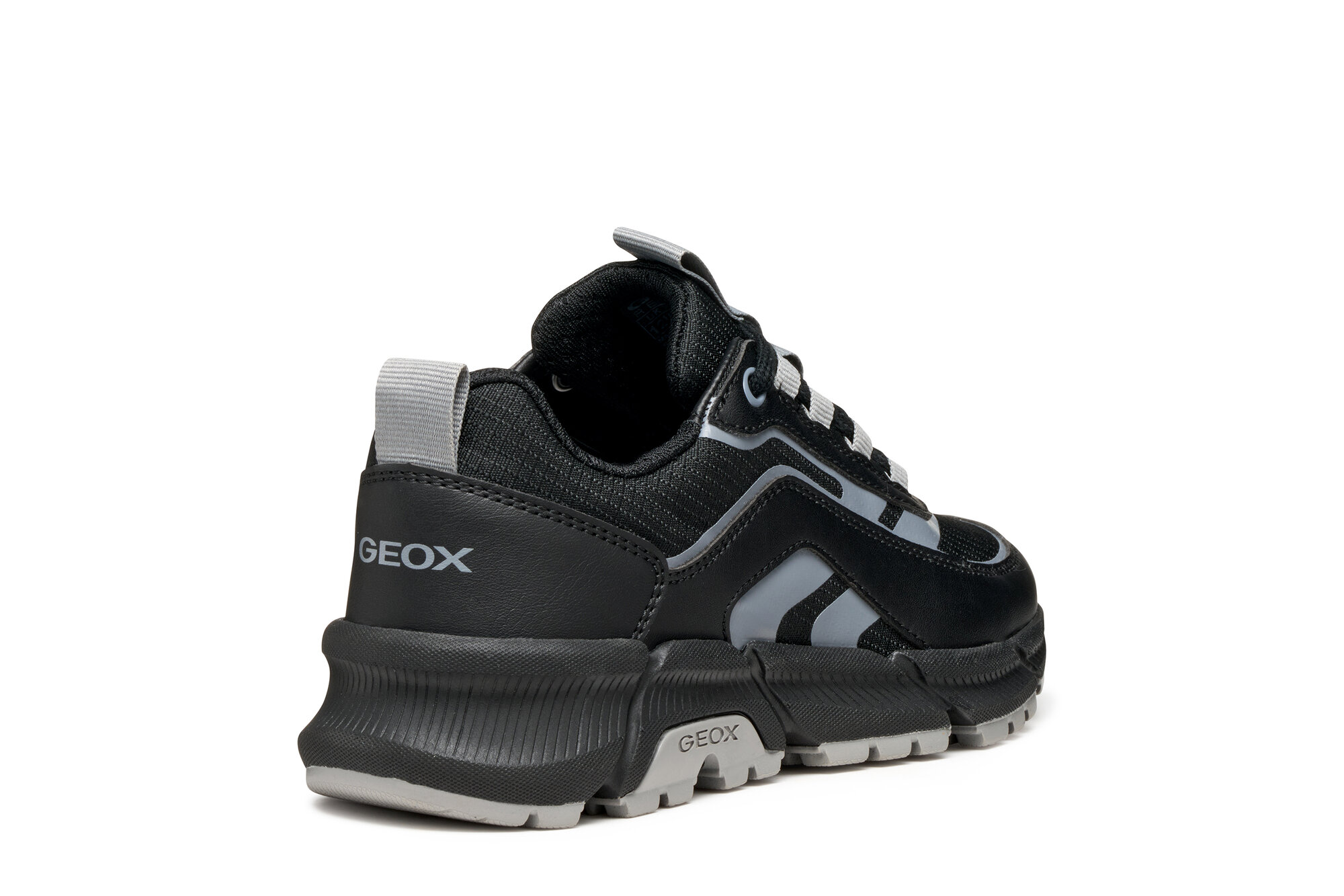 Кроссовки GEOX, размер 39 EU, черный/серый — фото 1