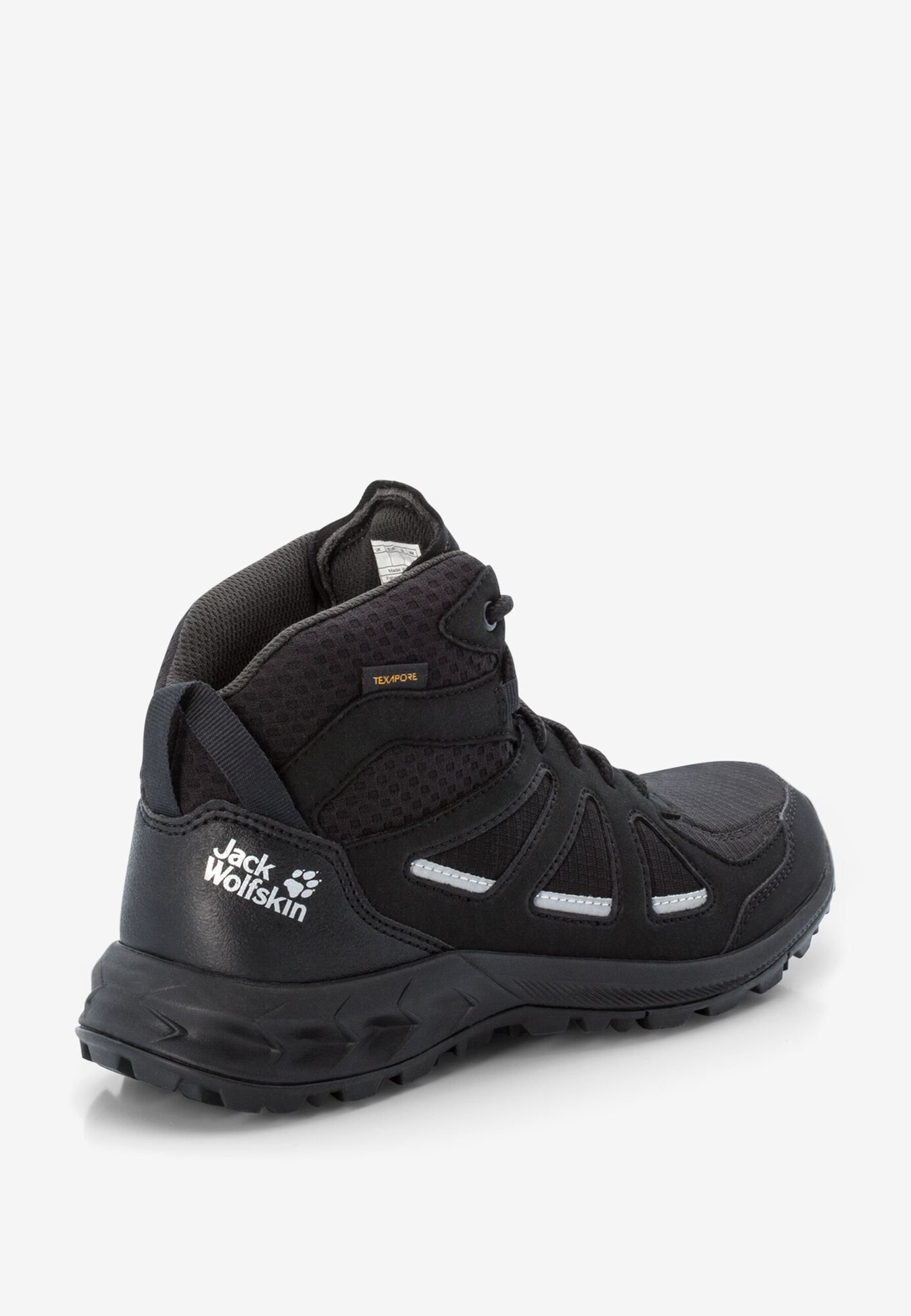 Ботинки хайкеры Jack Wolfskin Woodland 2 Texapore Mid W, размер 40, черный/серый — фото 1