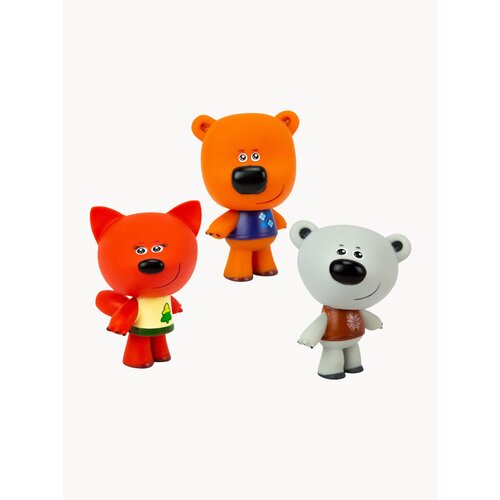 Игрушки фигурки для купания Ми-ми-мишки (Кеша, Белая Тучка, Лисичка) пластизоль, Капитошка