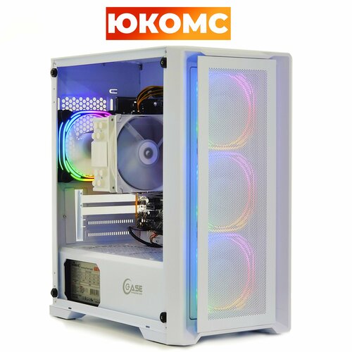 PC юкомс Core i7 13700F, GT 210 1GB, SSD 240GB, 16GB DDR4, БП 350W, win 10 pro, White game case