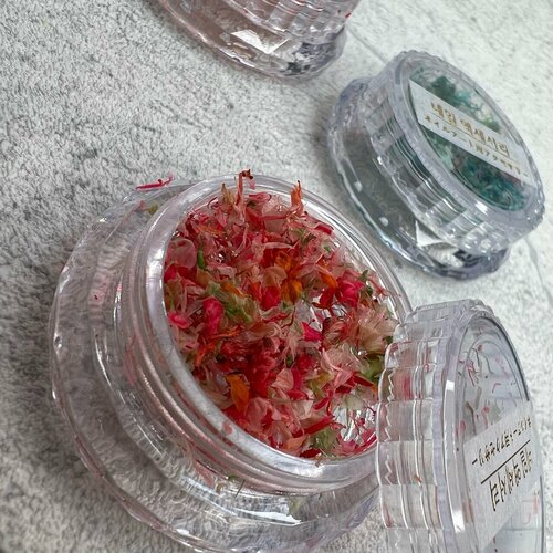 Сухие цветы для дизайна ногтей, сухоцветы для маникюра, декор для ногтей