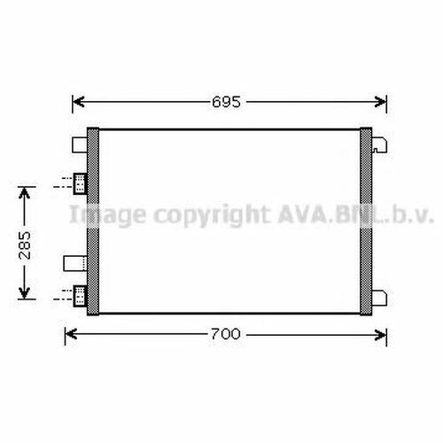 Радиатор кондиционера Ava RTA5305 1шт.