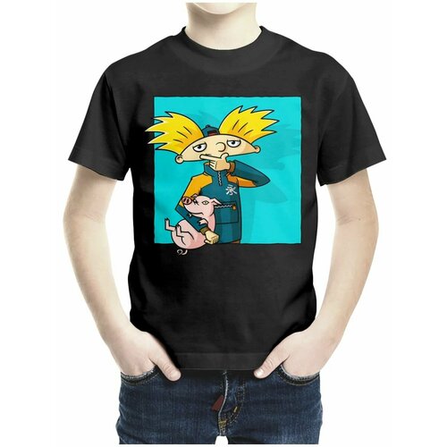 фото Футболка каждому своё, размер 128, черный