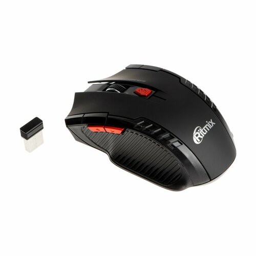 Мышь RITMIX RMW-115 игровая беспроводная 1600 dpi USB чёрная 81000₽
