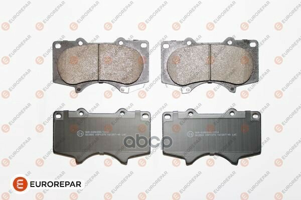 Toyota Land Cruiser 120/Prado Колодки Тормозные Передние К-Кт EUROREPAR арт. 1639379080