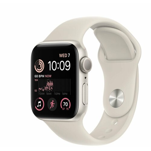 Apple Watch SE 2022 GPS 40mm Starlight Aluminum Case with Sport Band Starlight SM 130180 mm 2960000₽