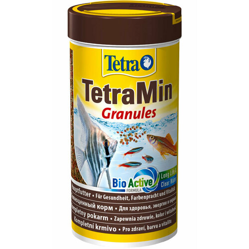 TETRAMIN GRANULES корм гранулы для всех видов рыб (250 мл х 6 шт)
