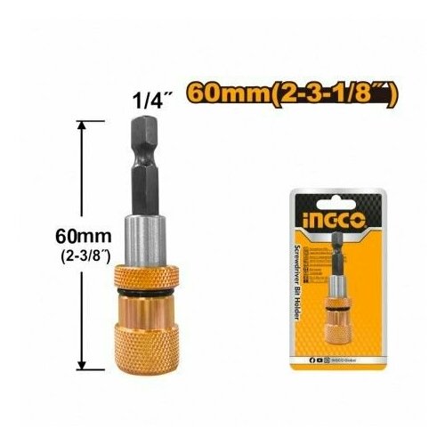 Держатель для бит с ограничителем INGCO 60 мм 570₽