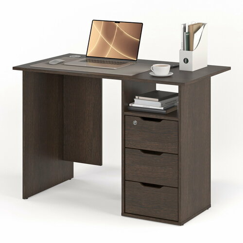 Стол письменный БАНГА-53 правый венге