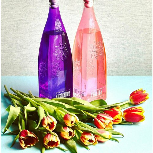 Стеклянные бутылки для воды - 2 штуки