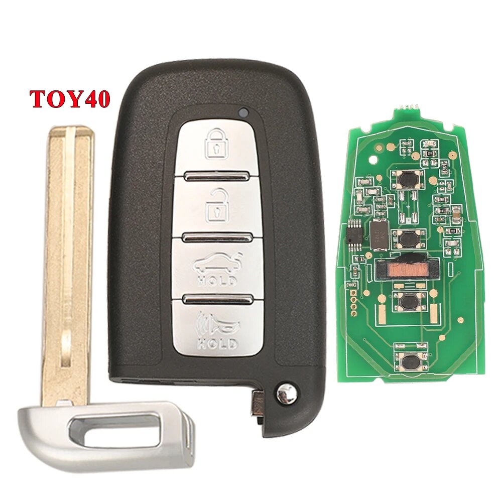 Умный дистанционный ключ 4BT 433 МГц ID46 для Kia Forte Soul Rio Borrego Sorento Optima Hyundai I30 IX35 Sonata Genesis Equus Veloster, TOY40 Key, For Kia, 95440-3S0004X