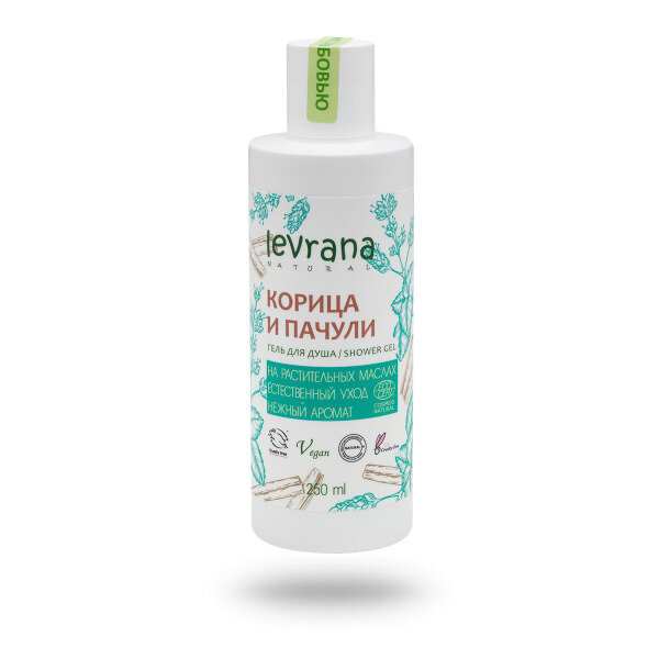 Levrana Гель для душа Корица и Пачули, 250 мл