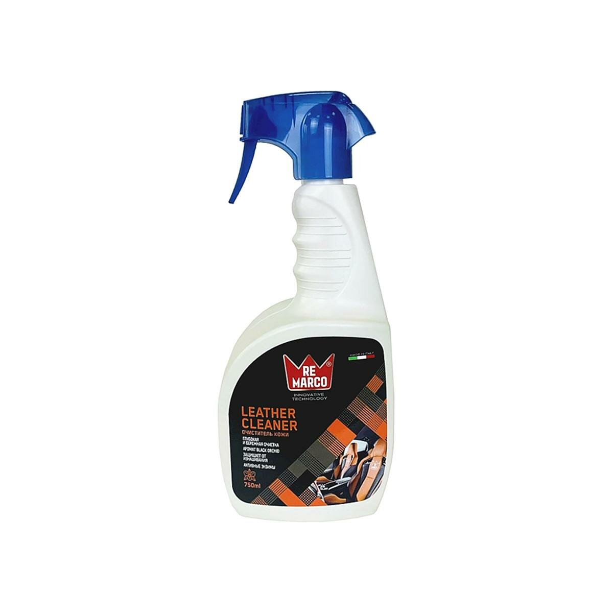 Очиститель кожи салона автомобиля Re Marco RM-855 Leather Cleaner триггер-распылитель 750 мл.
