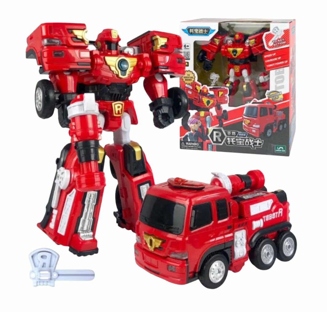 Трансформер Tobot Пожарная машина тобот шаттл, Young Toys