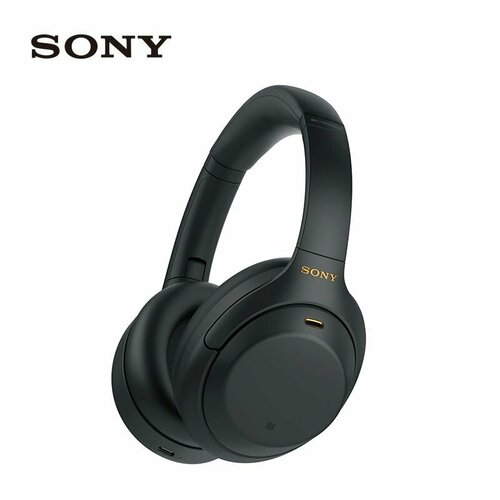 Беспроводная Bluetooth-гарнитура Sony WH-1000XM4 с микрофоном устанавливаемая на голову и подходящая для занятий спортом 450000₽