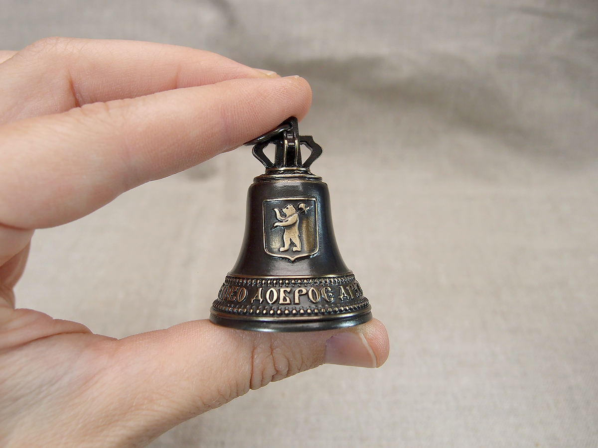 Колокольчик № 2,5. «Герб Ярославля». Тонированный — фото 1