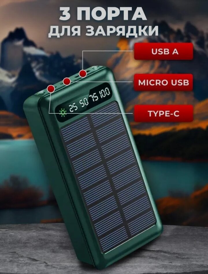 Повербанк Bootleg 50000 mAh внешний аккумулятор для Iphone и Android — фото 1