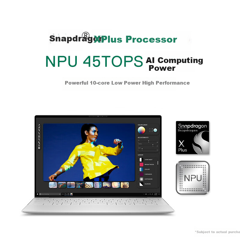Ноутбук DELL XPS 13 9345 Snapdragon X AI, 13.4 дюймов OLED, 16GB RAM, 1TB, XPS 13, silver