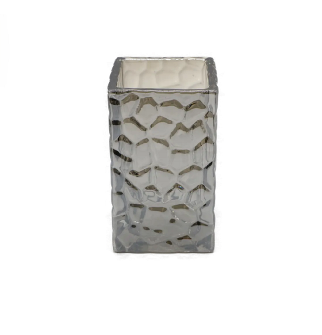 Стакан для зубных щеток Proffi Home Bubbles  фигурный  стекло  серый дымчатый