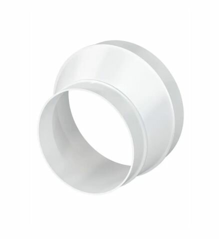 Переходник вентиляционный для круглых воздуховодов Fonet D100 мм D125 мм пластик