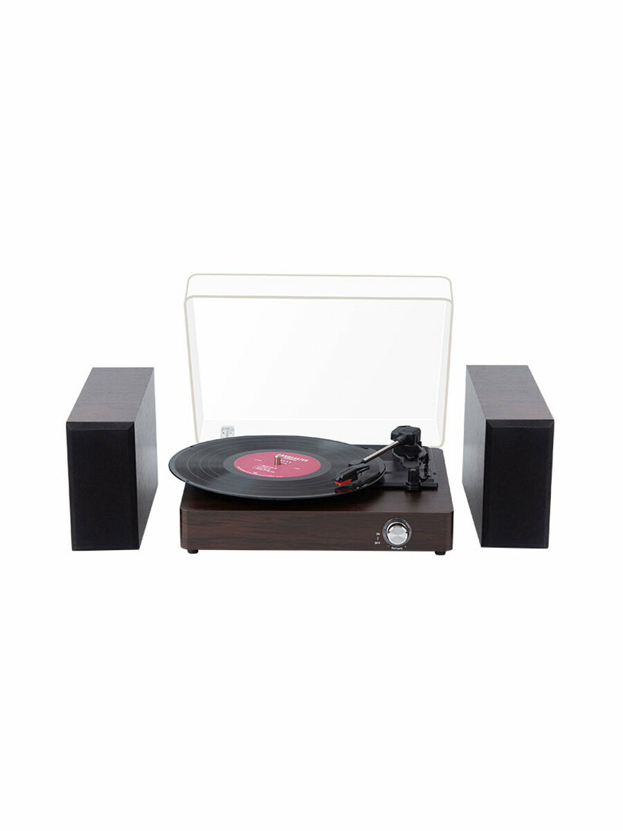 Виниловый проигрыватель с акустическими динамиками Years Stay Vinyl Record Player (HY-T302) Walnut Wood
