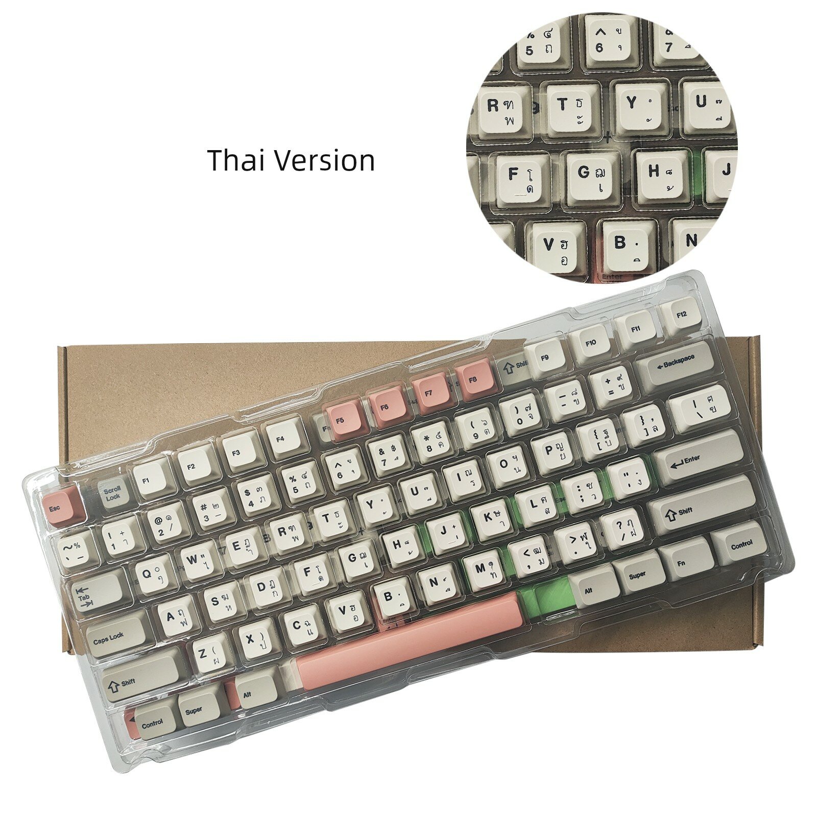 Набор клавиатурных капсул 138 клавиш, профиль XDA, пластик PBT, печать методом переноса цвета, упаковка в коробку,
