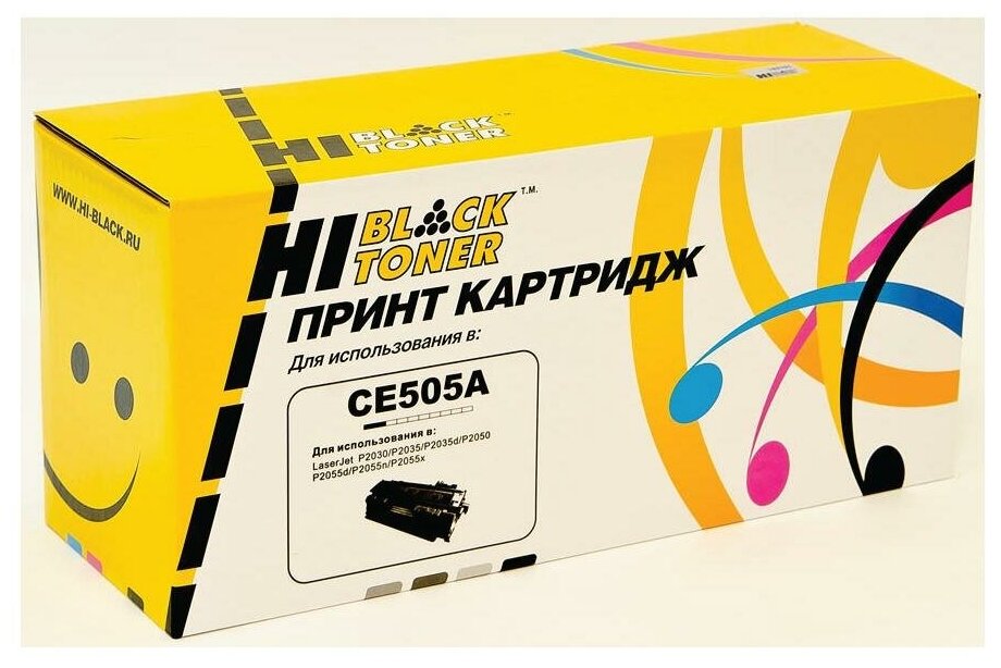 Картридж Hi-Black HB-CE505A для HP LJ P2055/P2035/Canon №719, 2,3K (HB-CE505A)