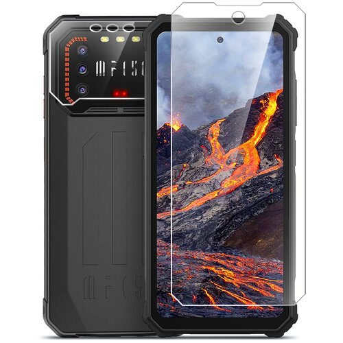 Защитное стекло на Oukitel F150 Air 1 Pro / B1 / B1 Pro на Экран и Камеру, гибридное: пленка + стекловолокно, прозрачное тонкое Hybrid Glass, Brozo защитное стекло на oukitel f150 air 1 pro b1 b1 pro на экран и камеру гибридное пленка стекловолокно прозрачное тонкое hybrid glass brozo