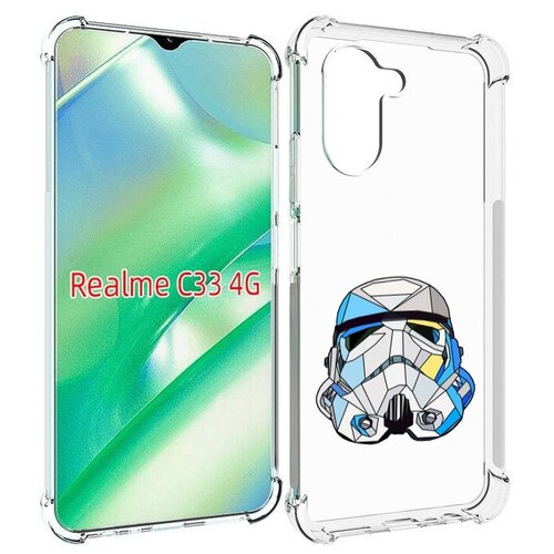 Чехол MyPads star wars дарт вейдер для Realme C33 4G задняя-панель-накладка-бампер