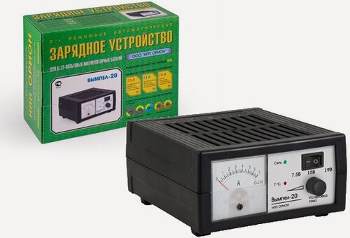 Изображение товара Зарядное устройство 7A 6-12V автоматическое (амперметр) (3 режима) Вымпел-20