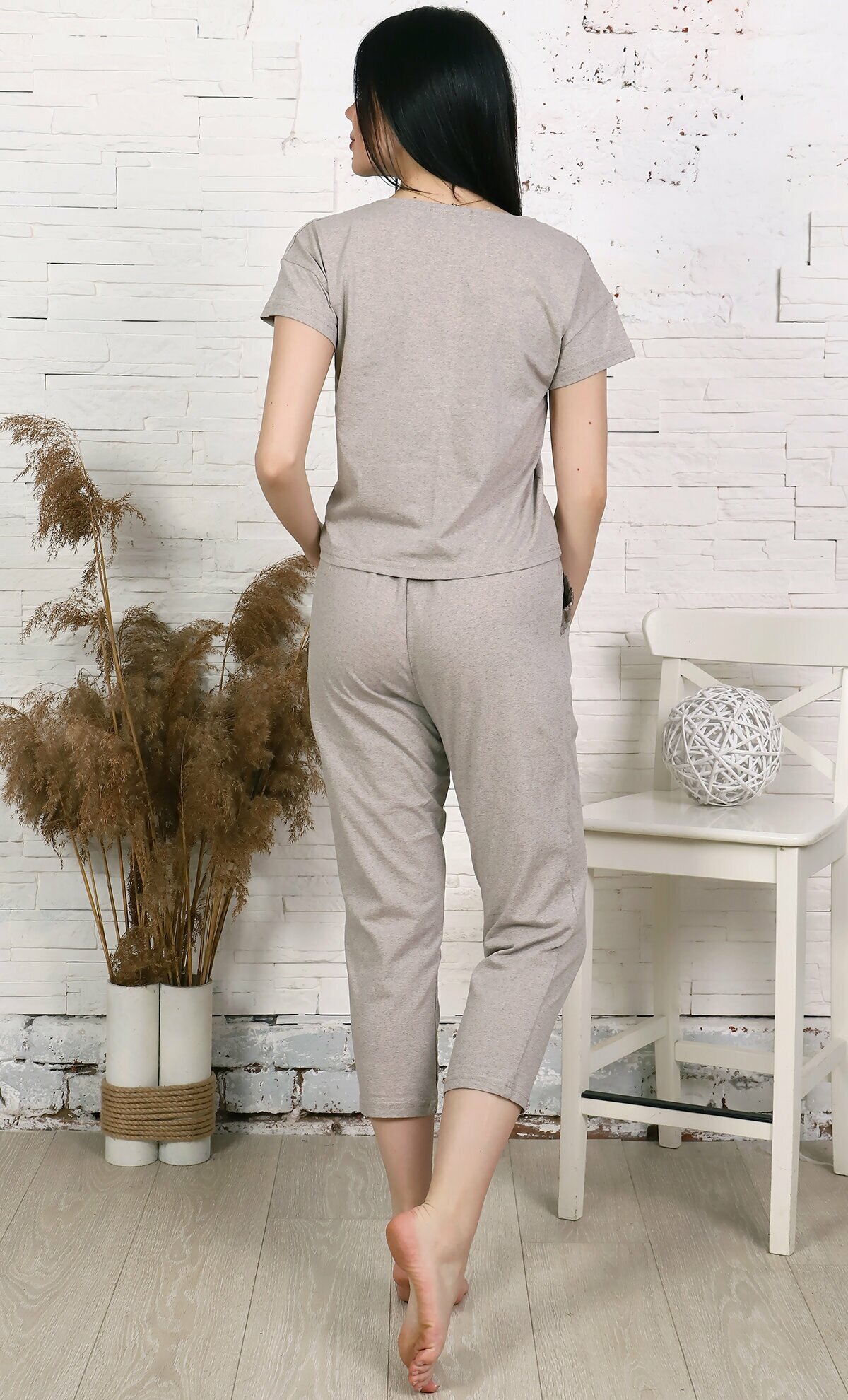 Комплект домашний женский / Пижама "Дарья", размер 46 - фотография № 6
