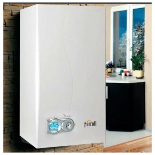 Котел газовый настенный одноконтурный Ferroli Fortuna H F 24 с датчиком бойлера 5380000₽