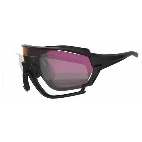 Очки солнцезащитные для горного велосипеда XC RACE Rockrider категория 0-3 черно-фиолетовые