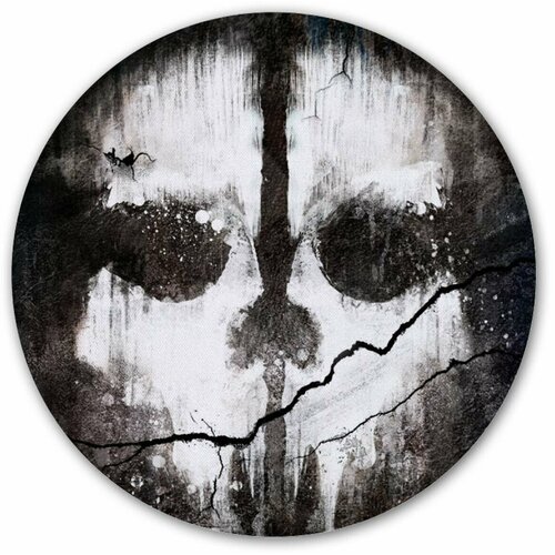 Коврик для мышки круглый COD Ghosts Skull printio коврик для мышки skull $$$