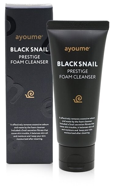 Ayoume пенка для умывания Black Snail Prestige Foam Cleanser