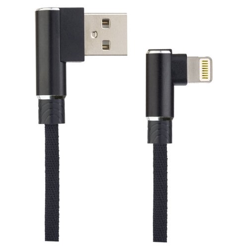 Кабель для iPhone PERFEO USB - 8 PIN Lightning угловой черный длина 1 м. бокс I4315 30 013 263 16088743 кабель perfeo usb mini usb u4303 3 м 1 шт черный