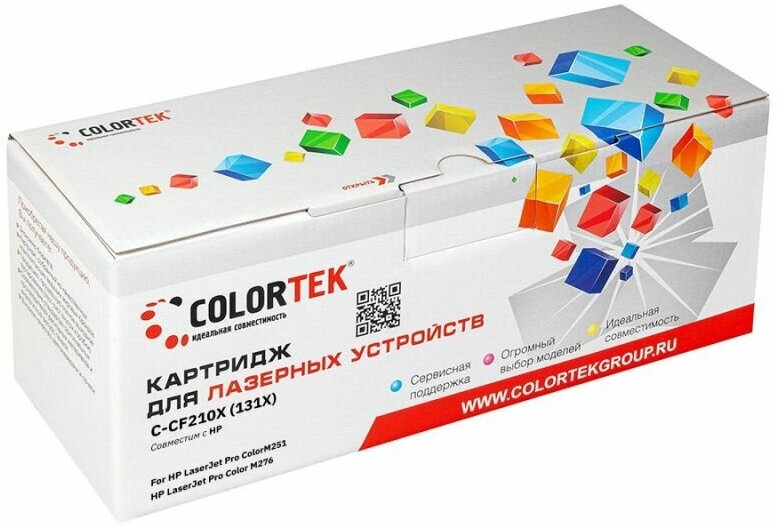 Картридж Colortek CF210X (131X) Black для принтера HP