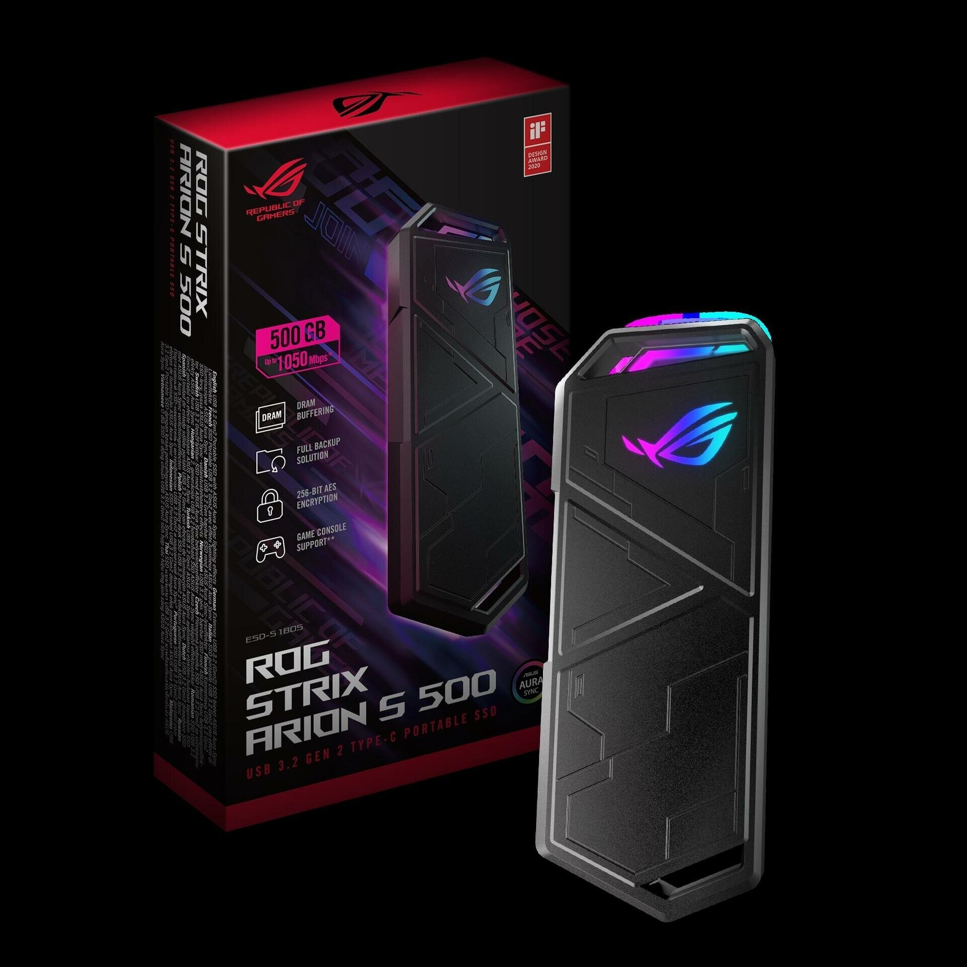 Внешний SSD ASUS ROG Strix Arion S500