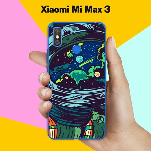 Силиконовый чехол на Xiaomi Mi Max 3 Астронавт 60 / для Сяоми Ми Макс 3 пластиковый чехол кофе для двоих на xiaomi mi max сяоми ми макс