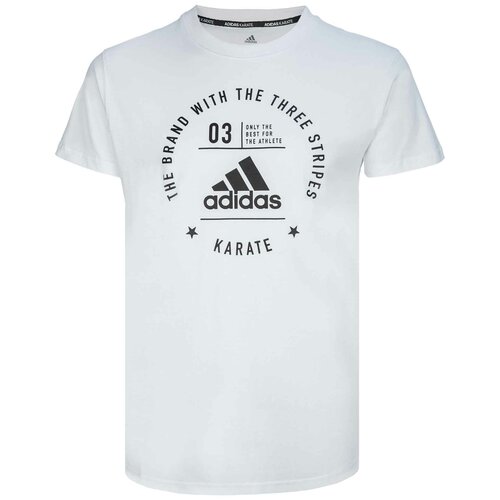 Футболка детская The Brand With The Three Stripes T-Shirt Karate Kids бело-черная (рост 152 см)