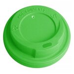 Крышка для стакана бумажного PS D-80мм зеленая, 100 шт - изображение